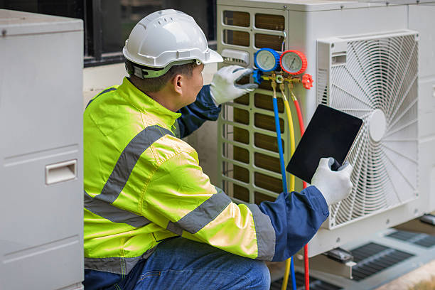 Professional Hvac technician working in East Pembroke, NY